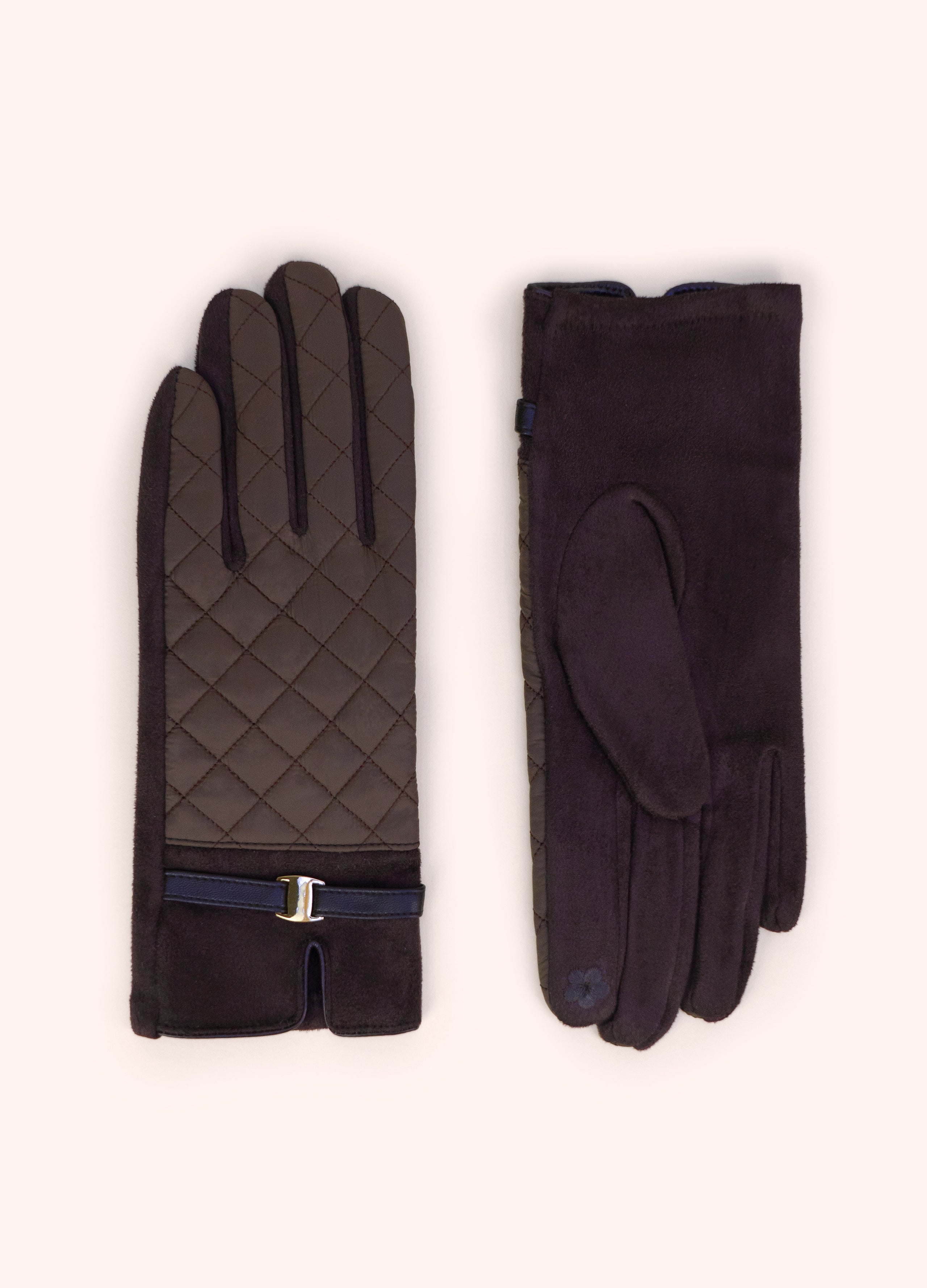 Chocolate Quilted Gloves
