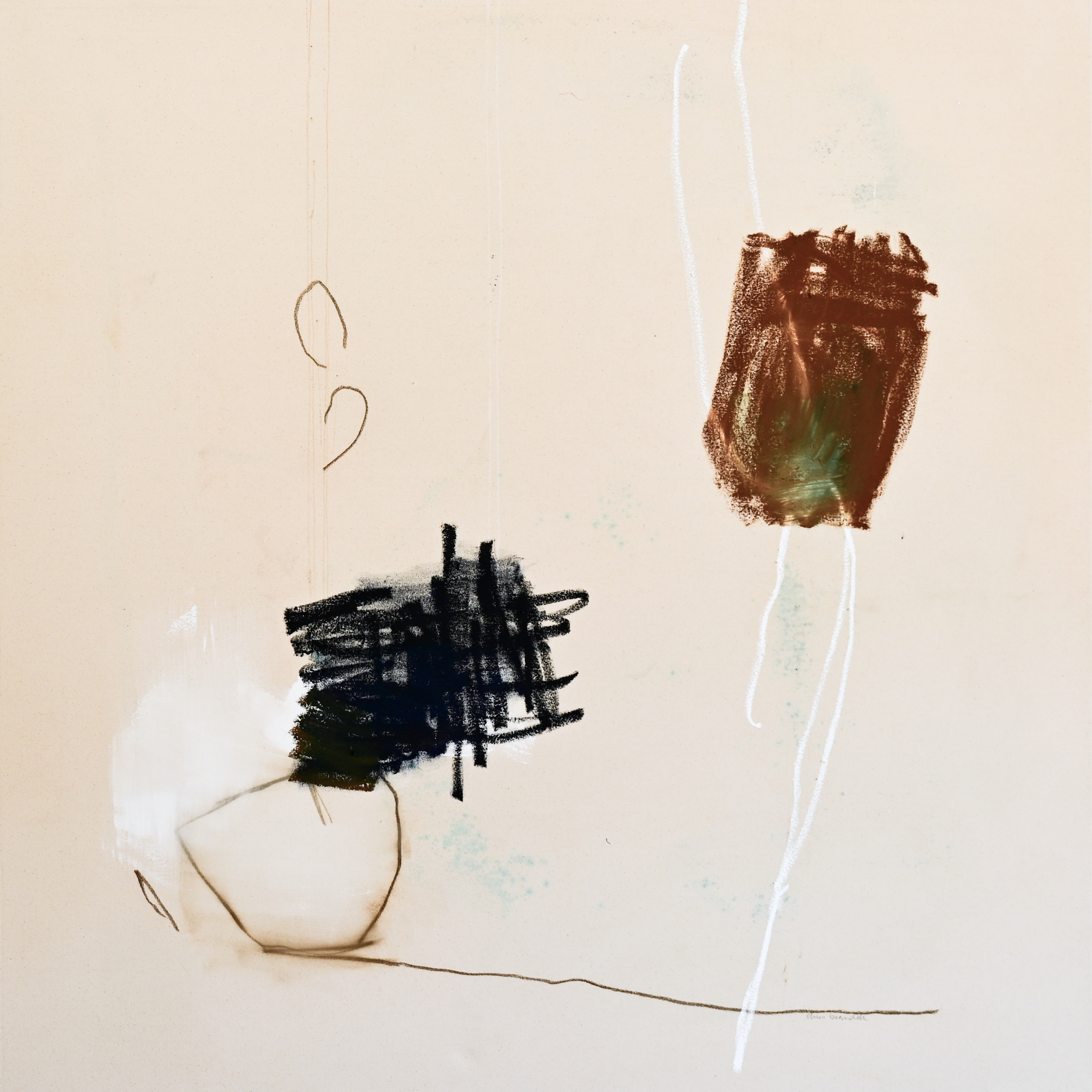 Chris Brandell - night wants to kiss you and be on his way (60 x 60)