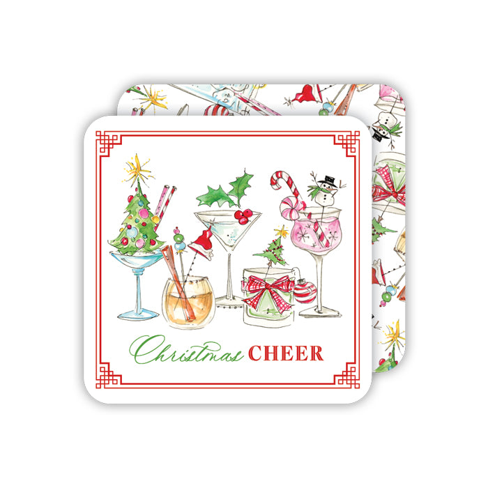 Christmas Cheer Cocktails Coasters