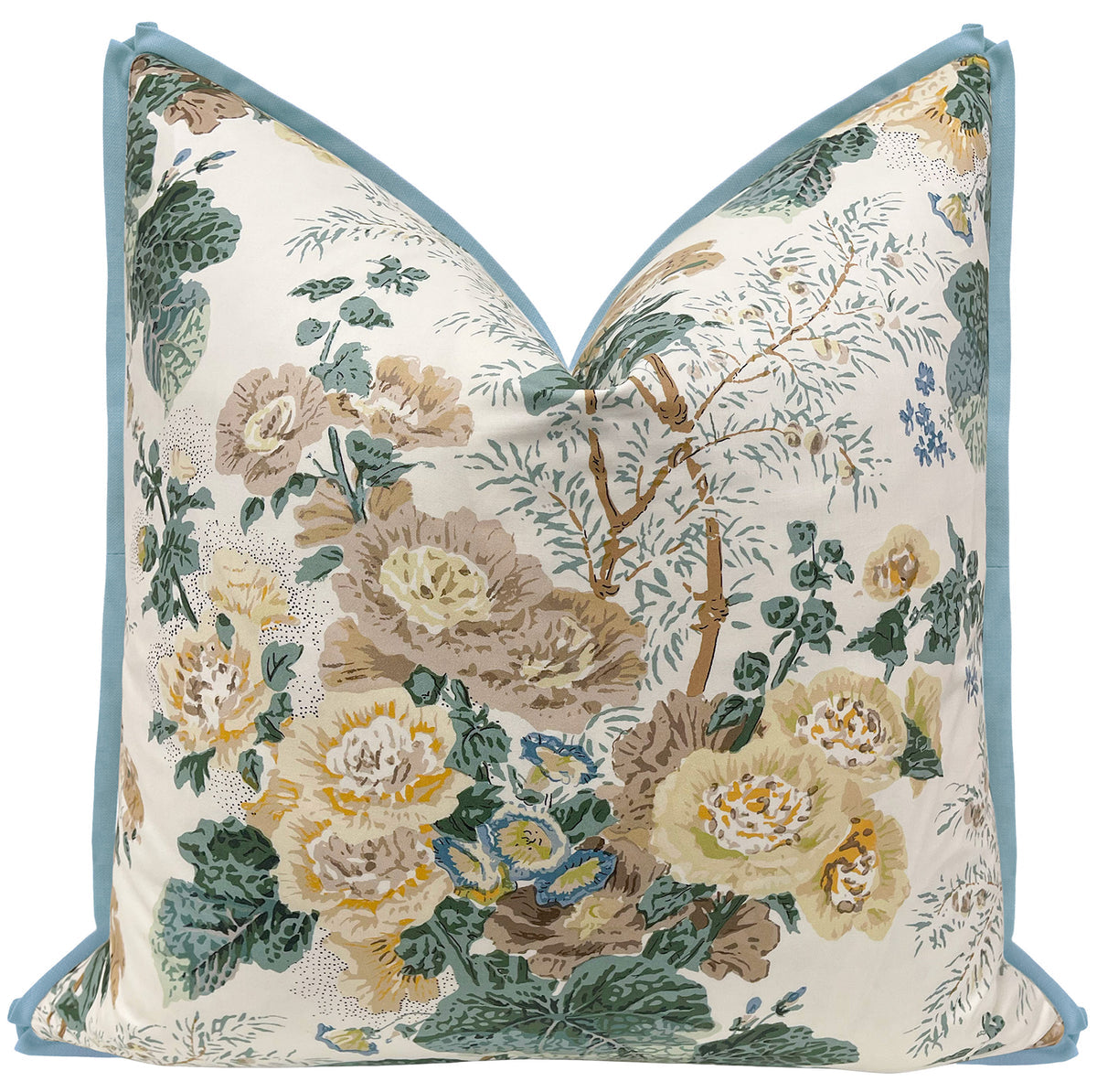 Citron Hydrangea Althea Pillow