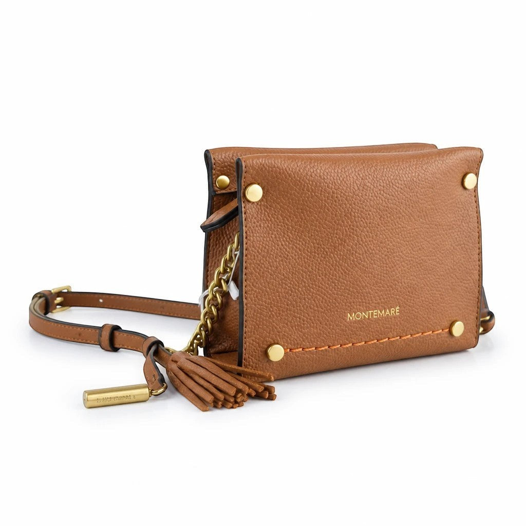 Cognac Mini Crossbody