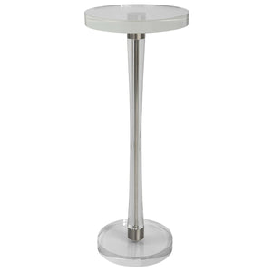 Crystal & Tapered Nickel Table