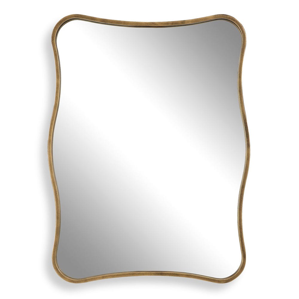 Gold Curvy Vanity Mirror