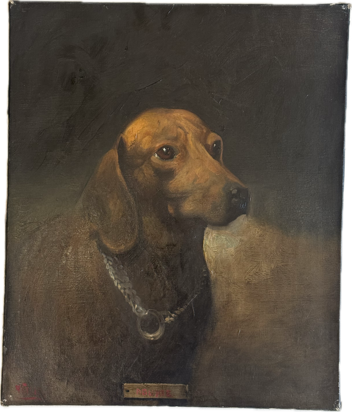 Heritage - Portrait of Dachsund "Doukie" (21.5 x 18)