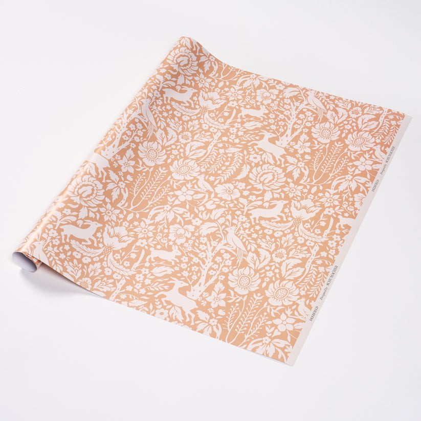 Deerfield Wrapping Paper in Petal