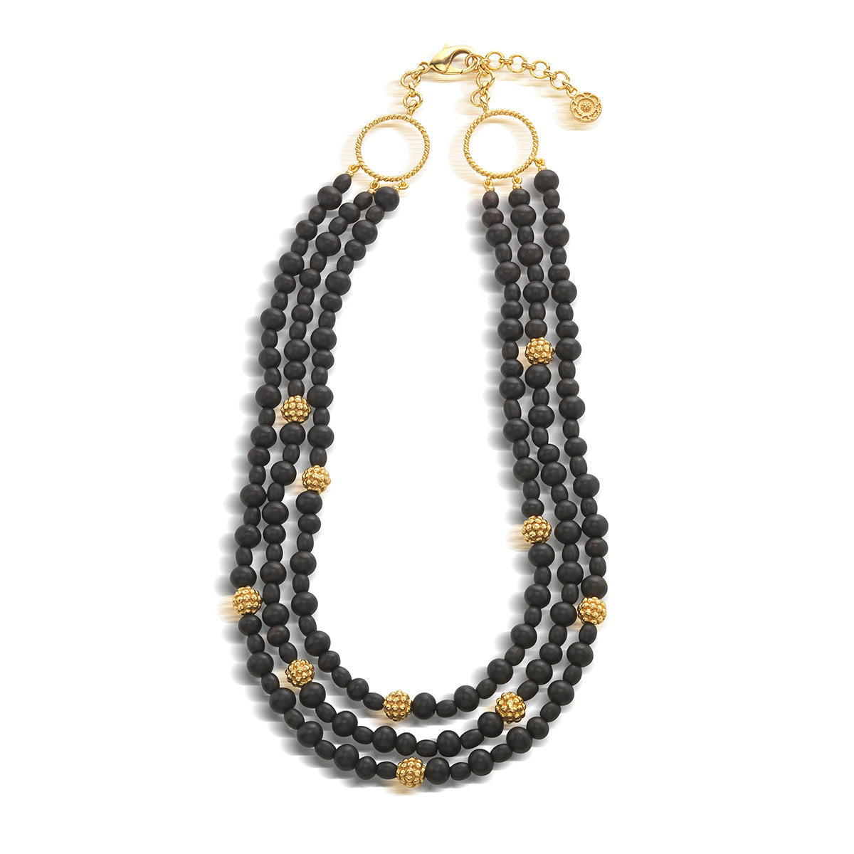 Ebony Berry 3-Strand Necklace