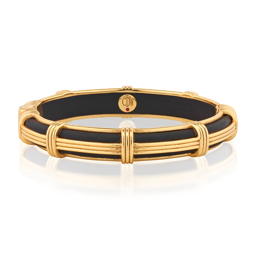 Ebony Gaia Petite Hinged Bangle