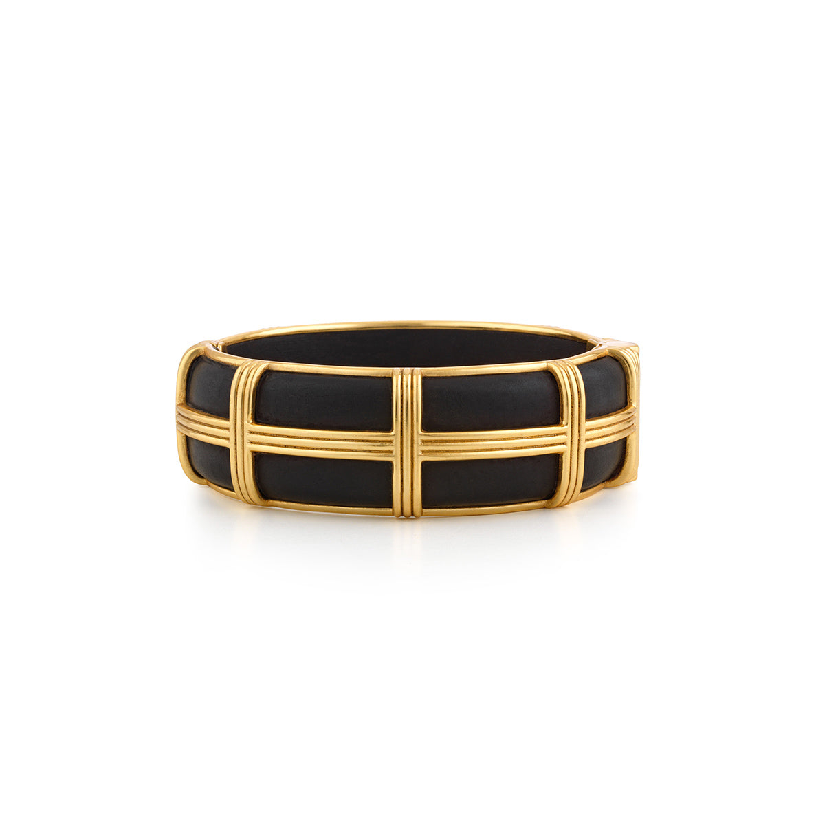 Ebony Hinged Gaia Bangle SM