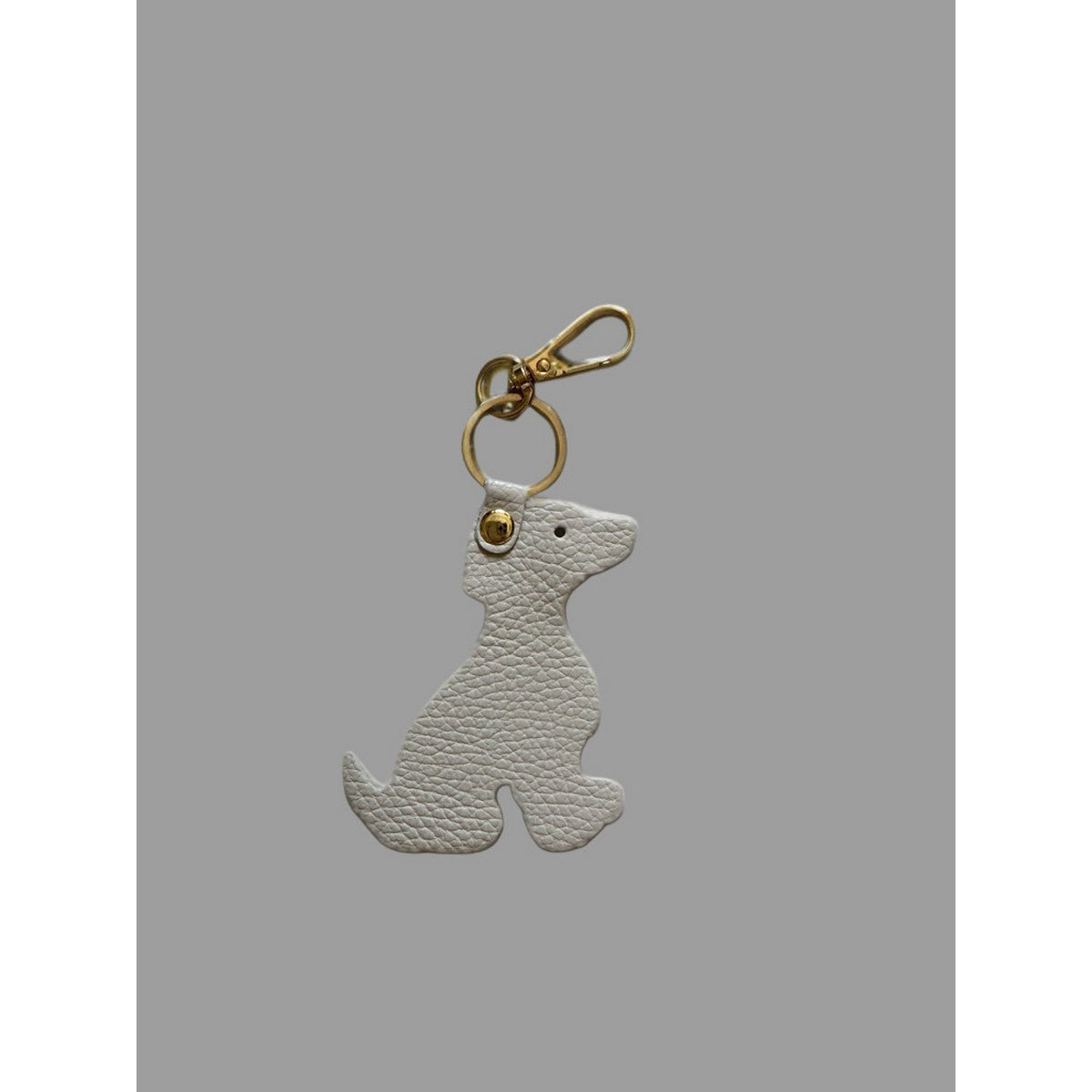 Ecru Dog Bag Charm