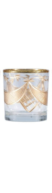 Swag Etched Glass Votive