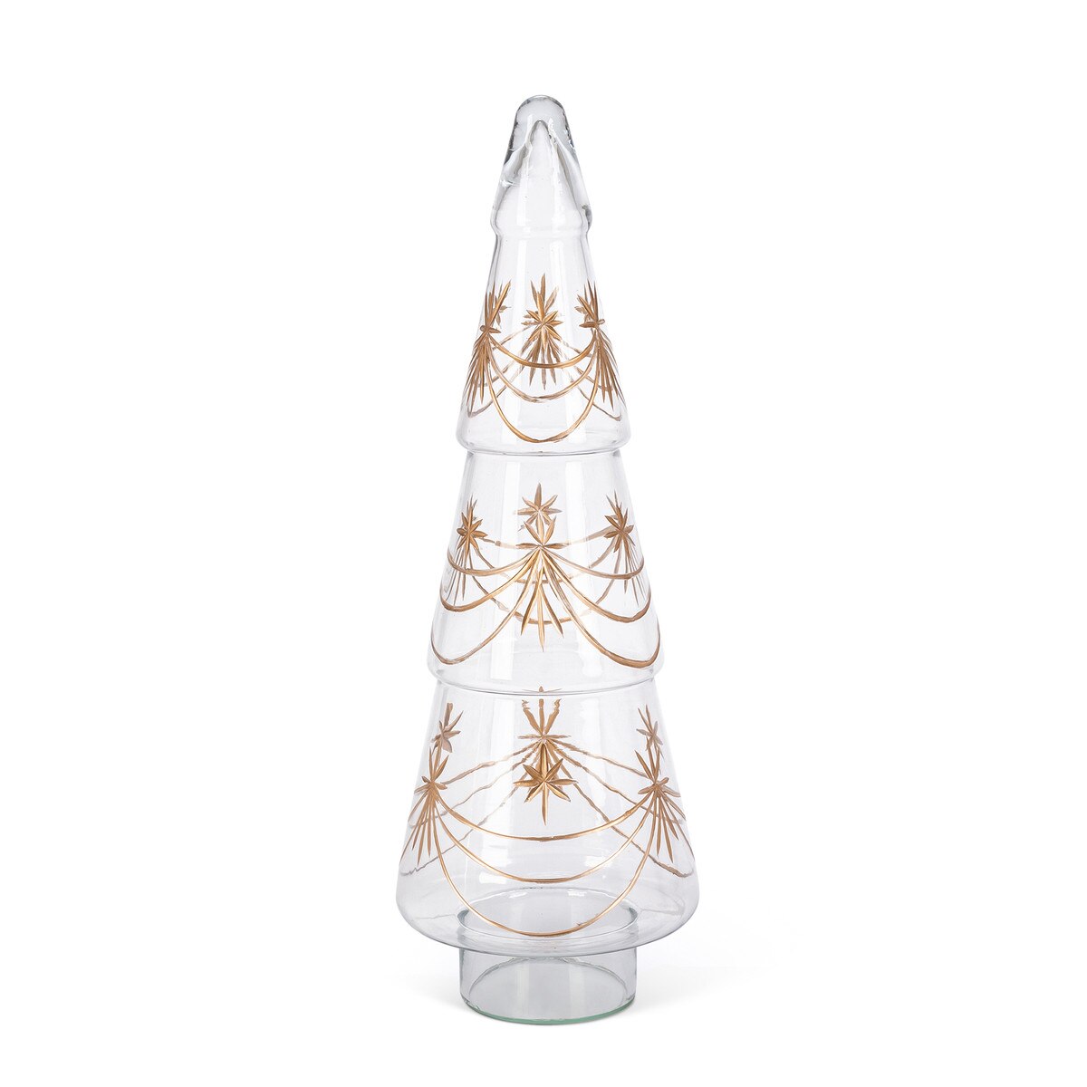 Large Etched Glass Tree