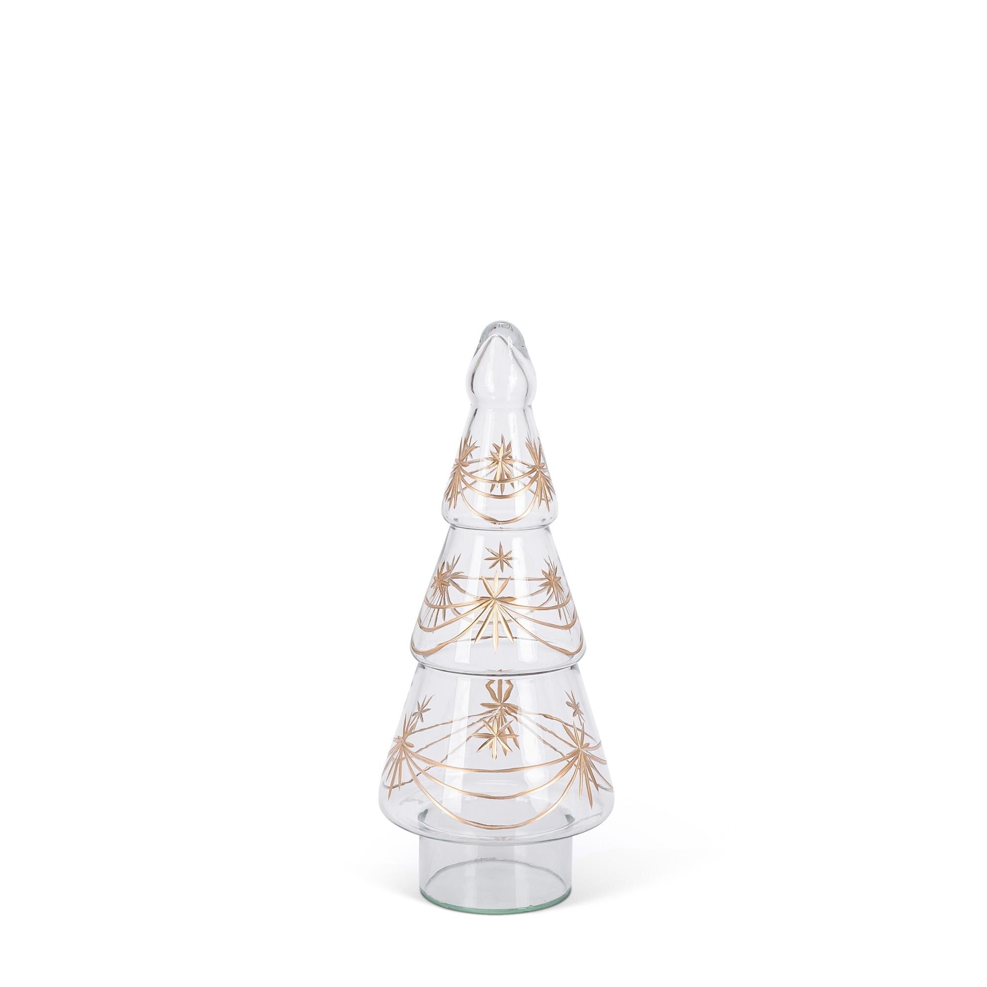 Small Etched Glass Tree