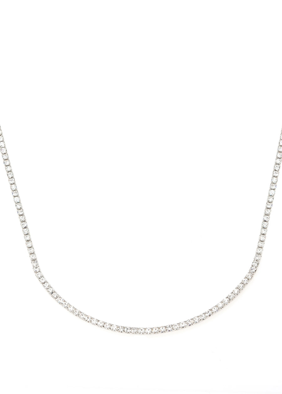 White Gold Eternity Necklace