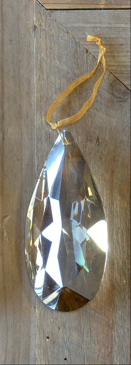 Teardrop Crystal Gem Ornament