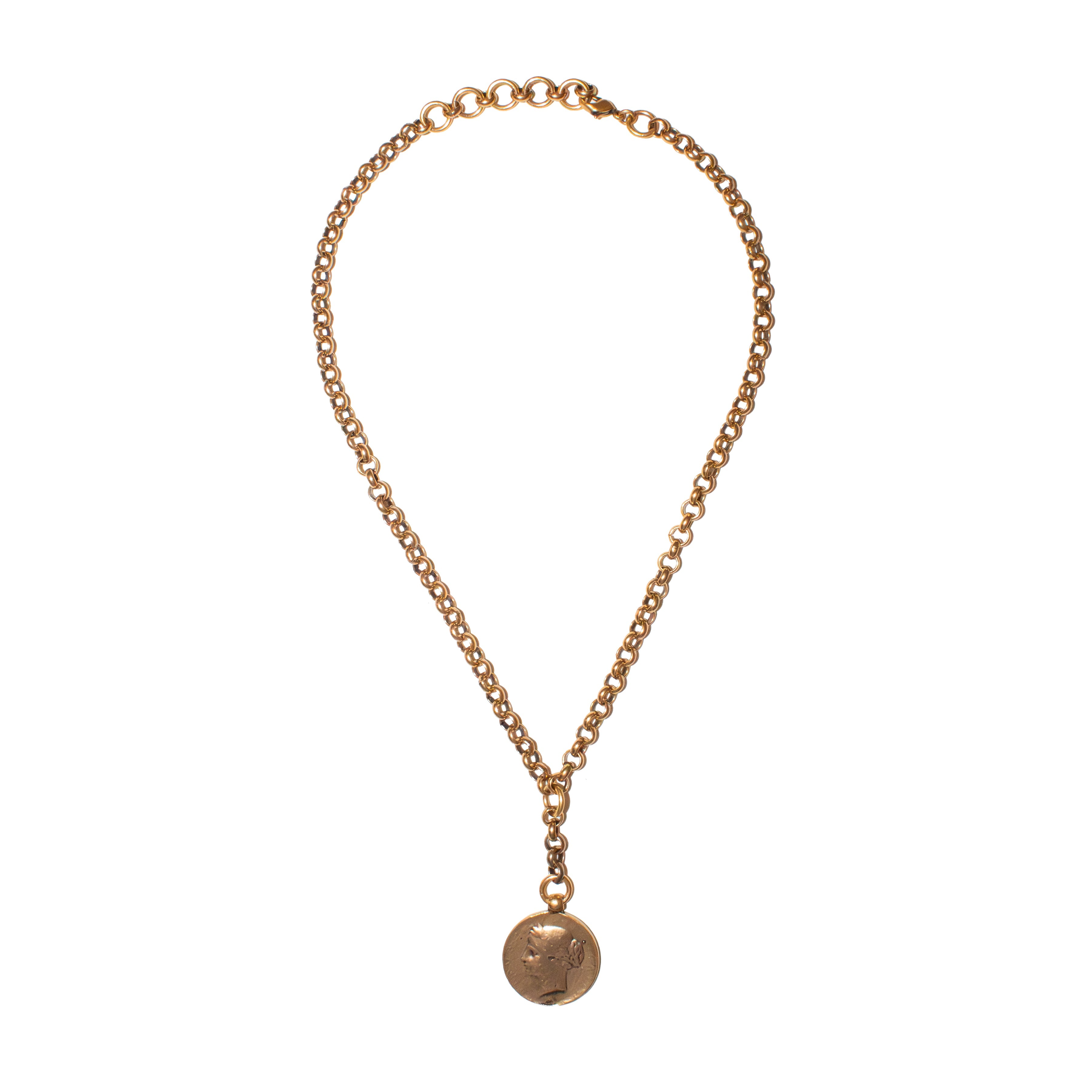 French Coin Necklace