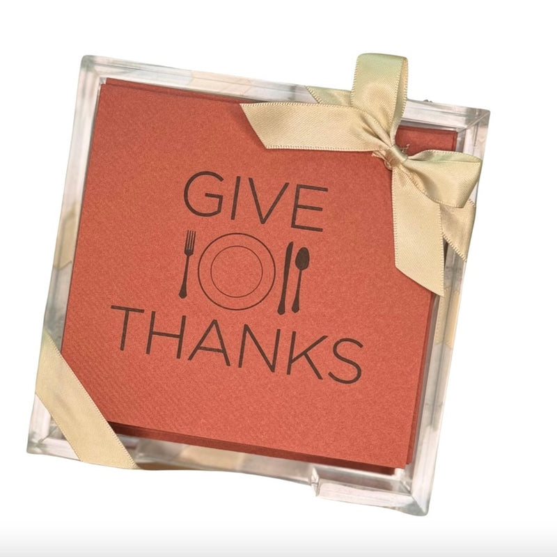 Give Thanks Hostess Cocktail Napkin Set