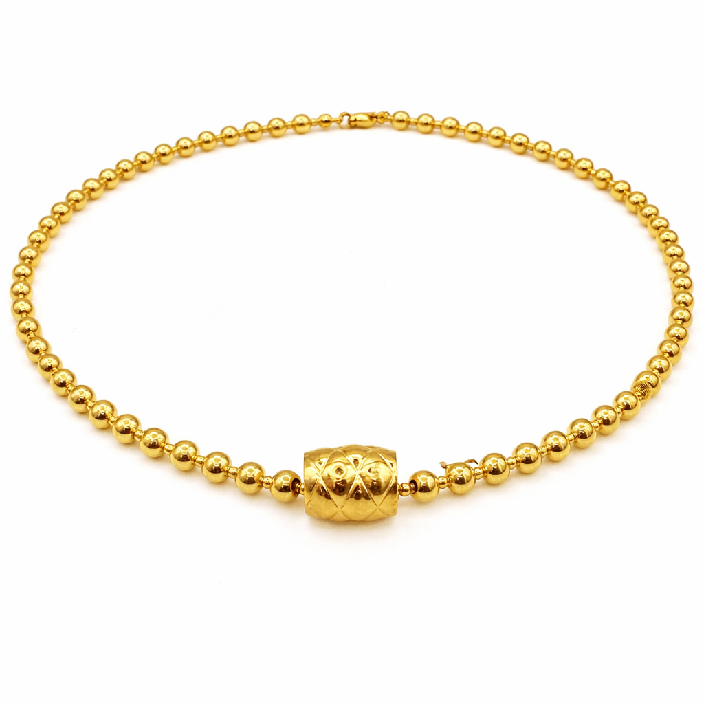 5mm + 2mm Dimension Barrel Necklace