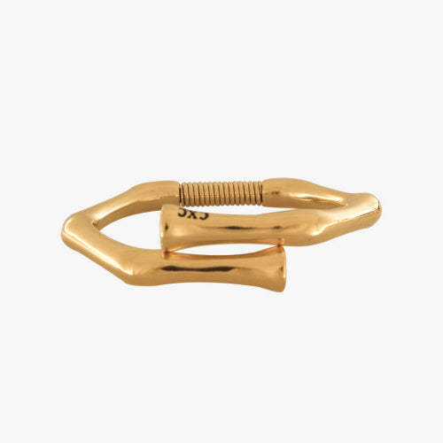 Gold Bracelet with Spring