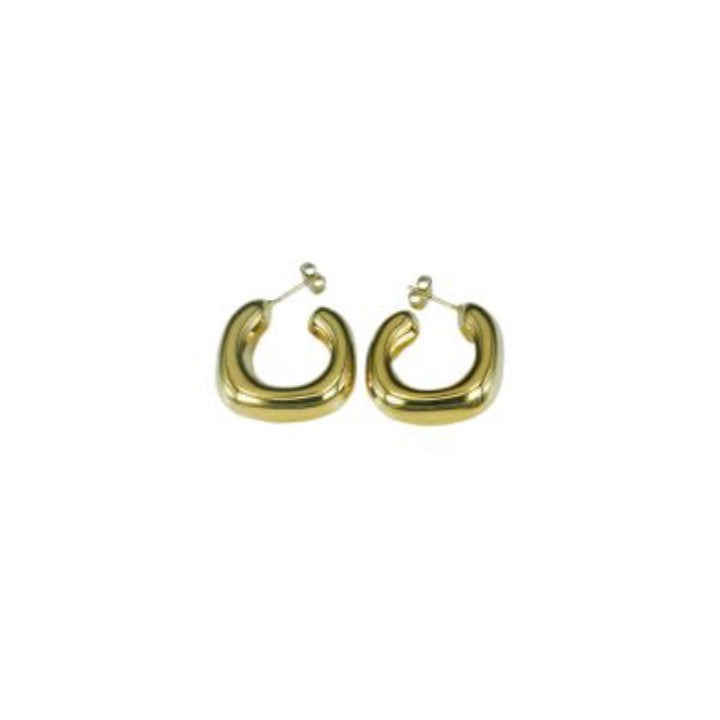Gold Thinner U-Shaped Earrings