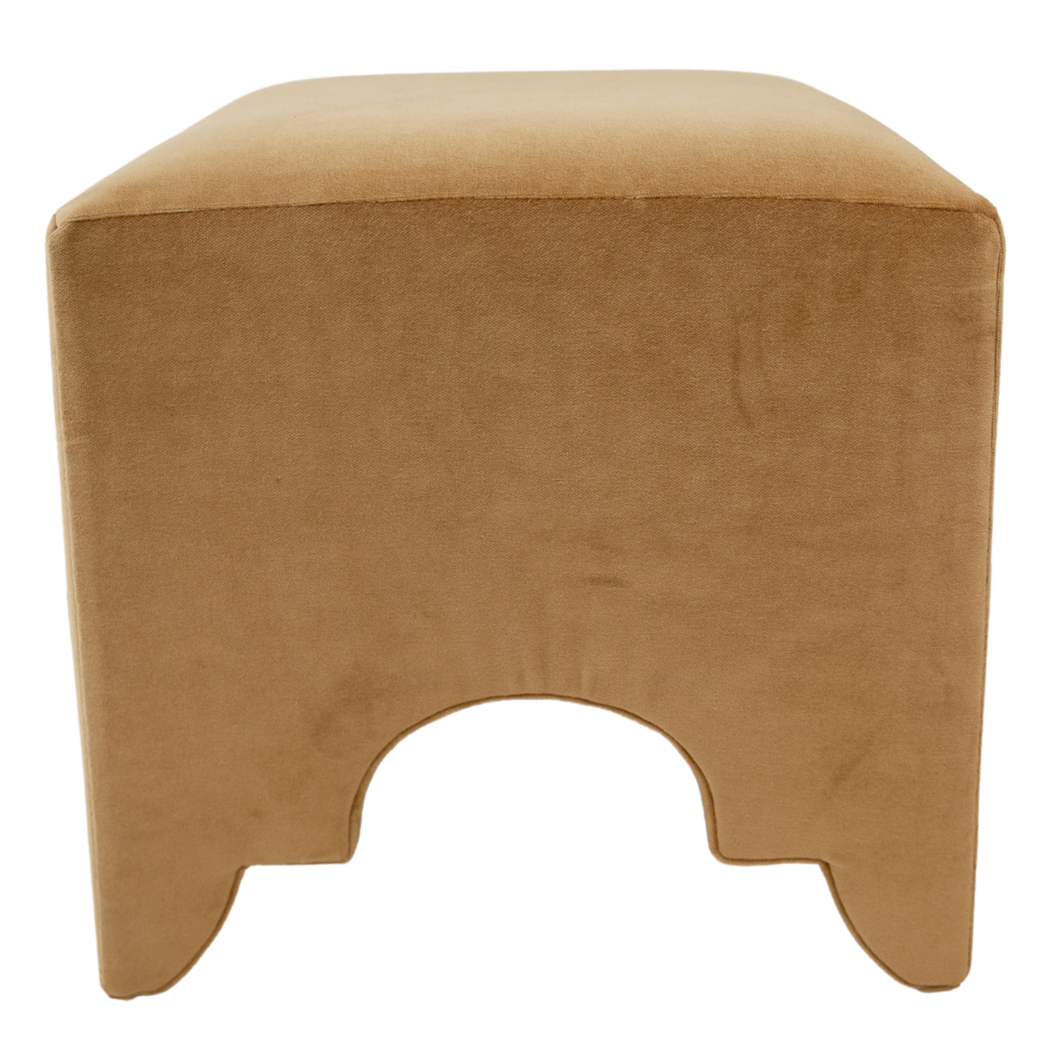 Gold Velvet Stool