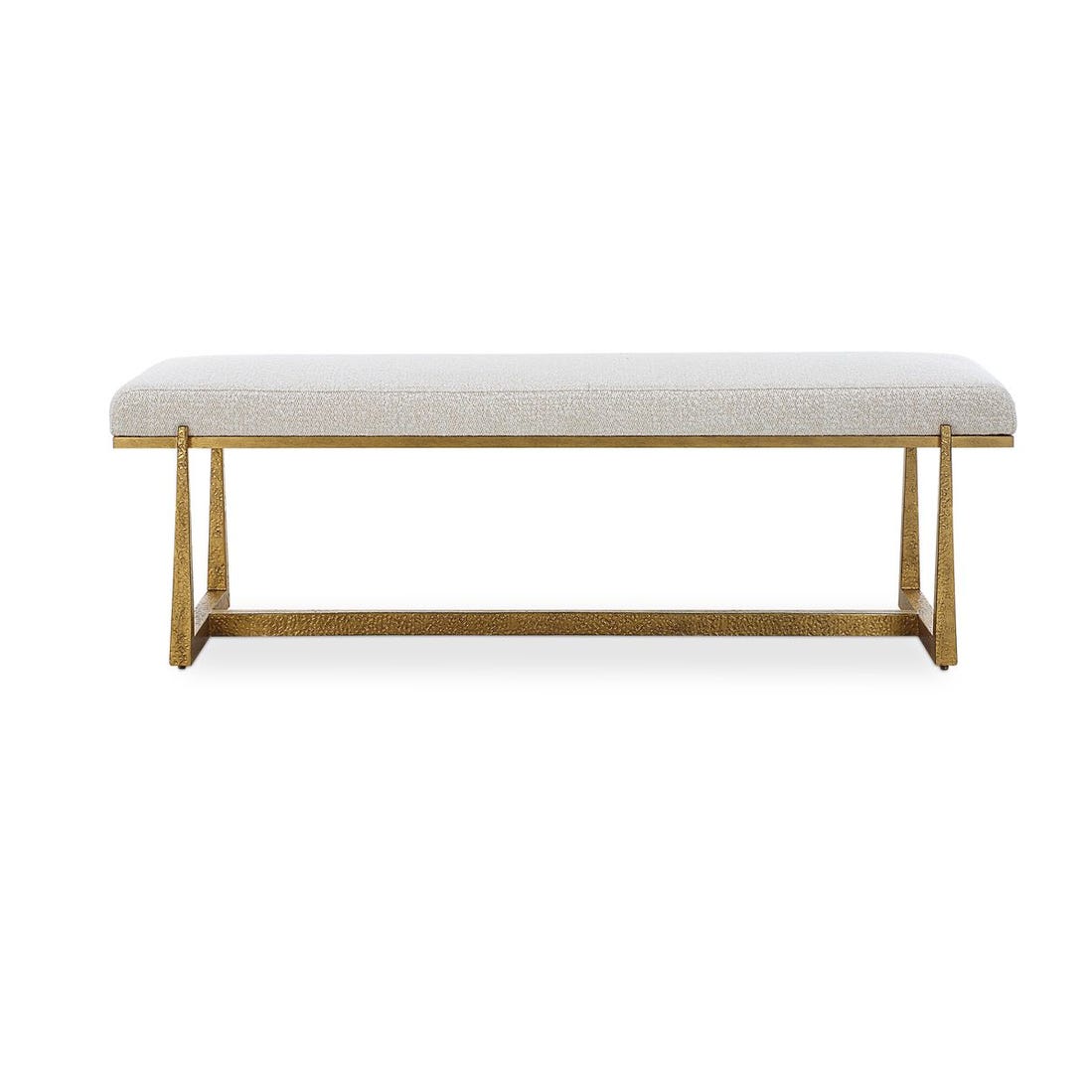 Upholstered Gold Midas Bench