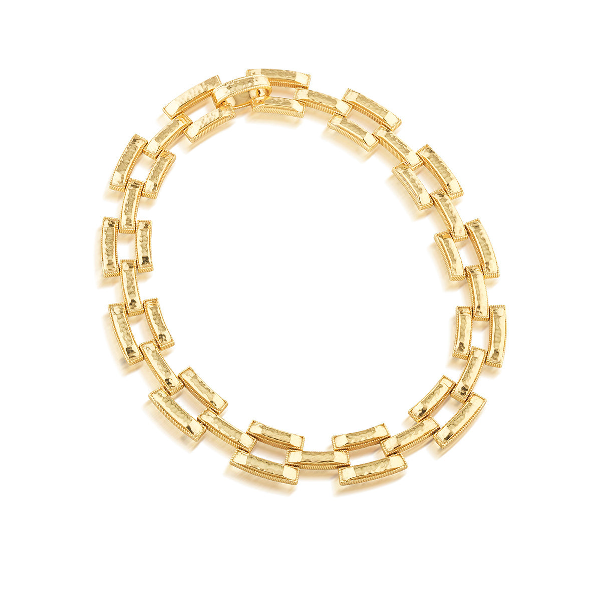 Gold Pathway Link Necklace