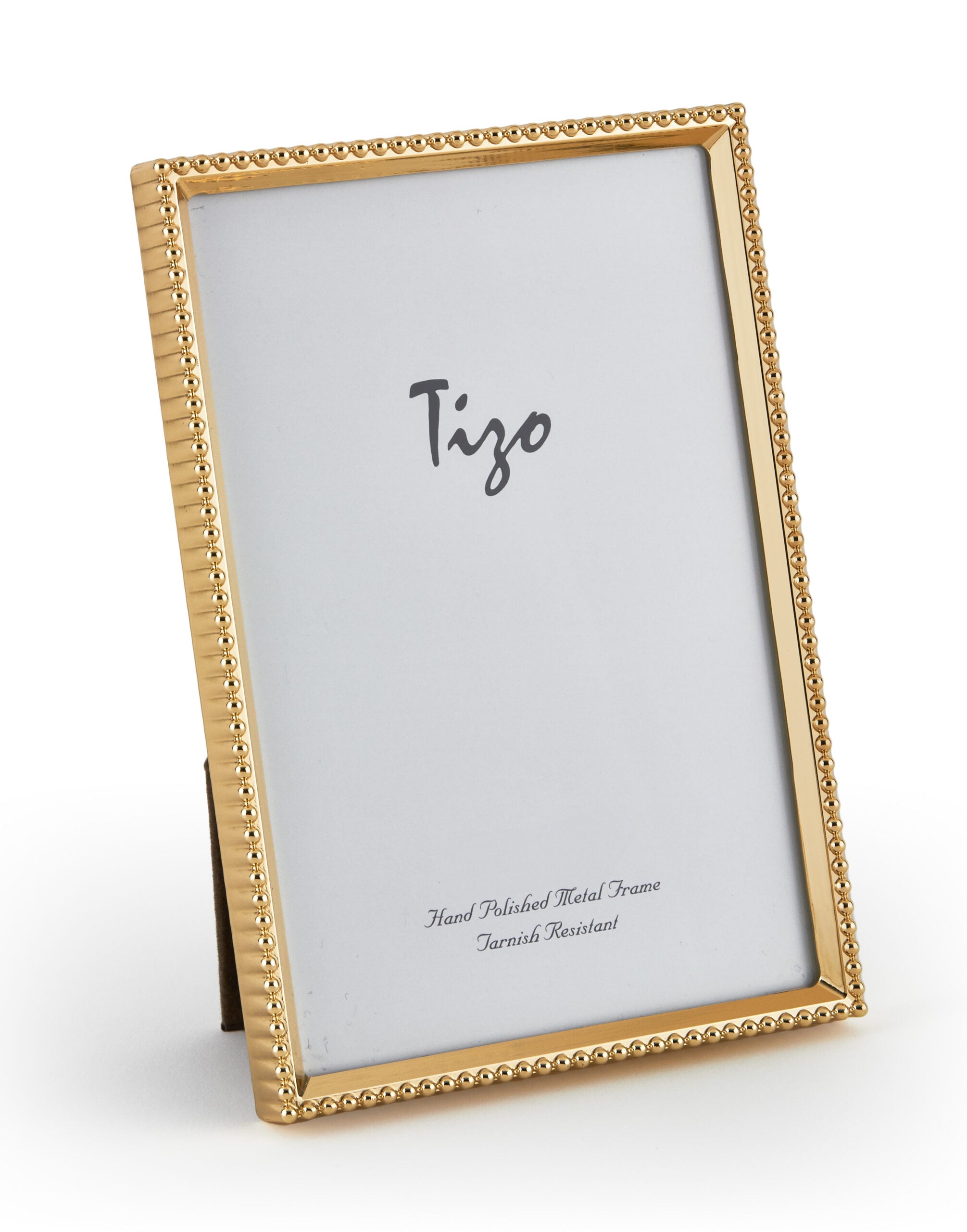4x6 Gold Beaded Frame