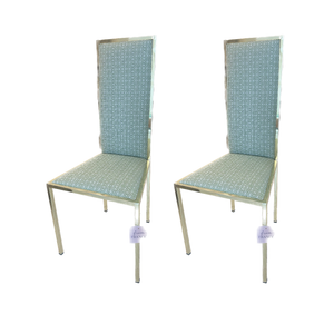 1970s Pair of Brass Chairs in Green