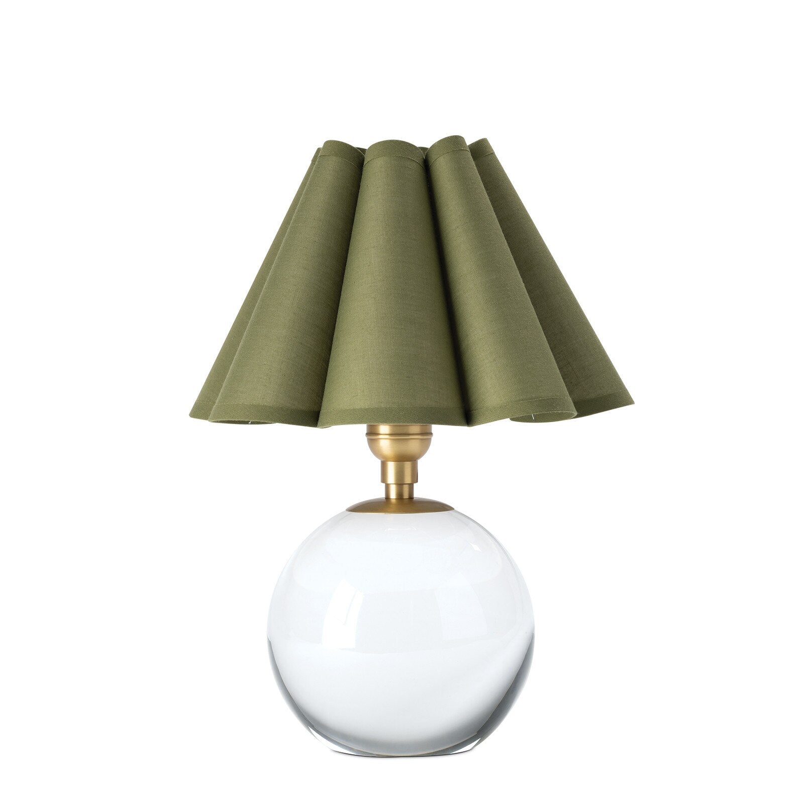 Green Scalloped Shade Mini Lamp