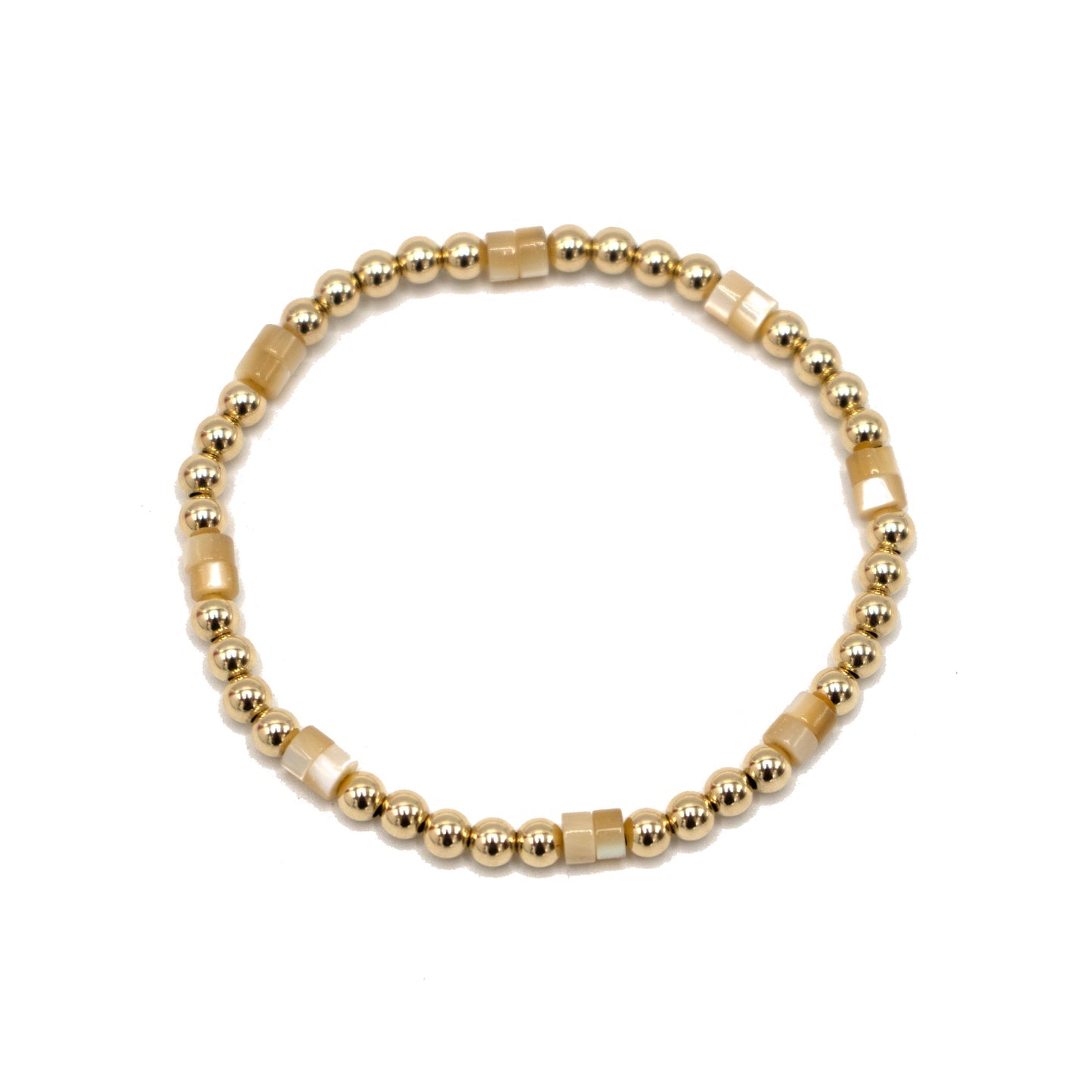 Heishi Natural Stone 14K GF Bracelet