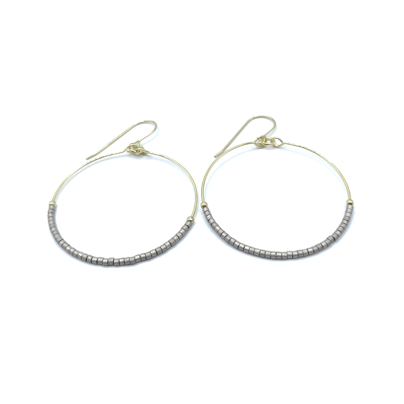 Pewter Hollywood Hoops