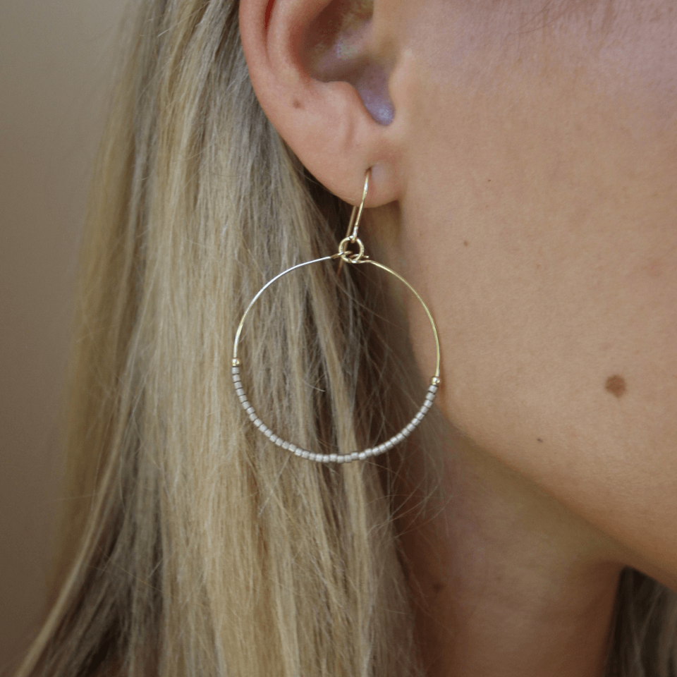 Pewter Hollywood Hoops