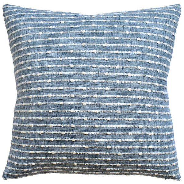 Blue & White Striped Pillow