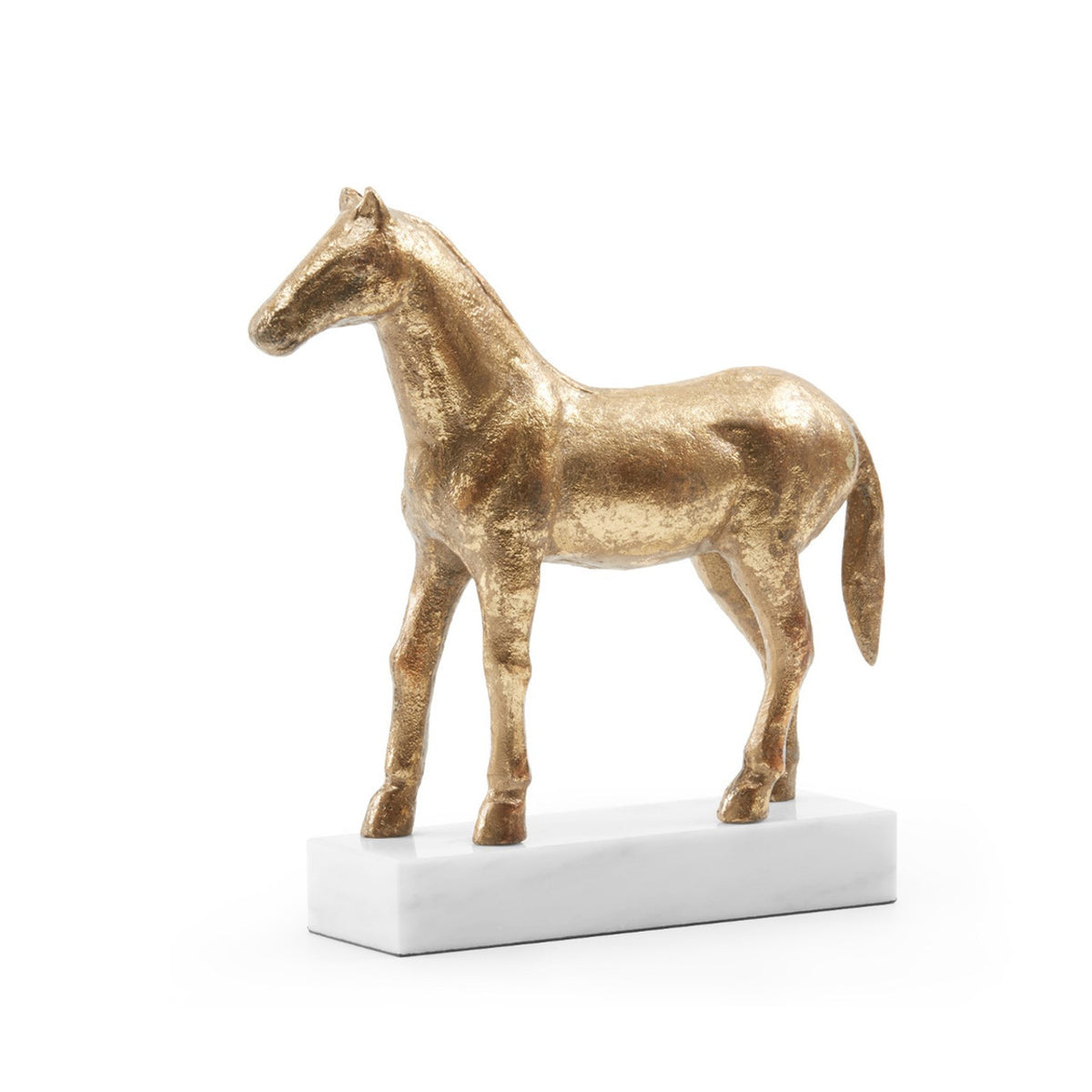 Horse Statue on White Base