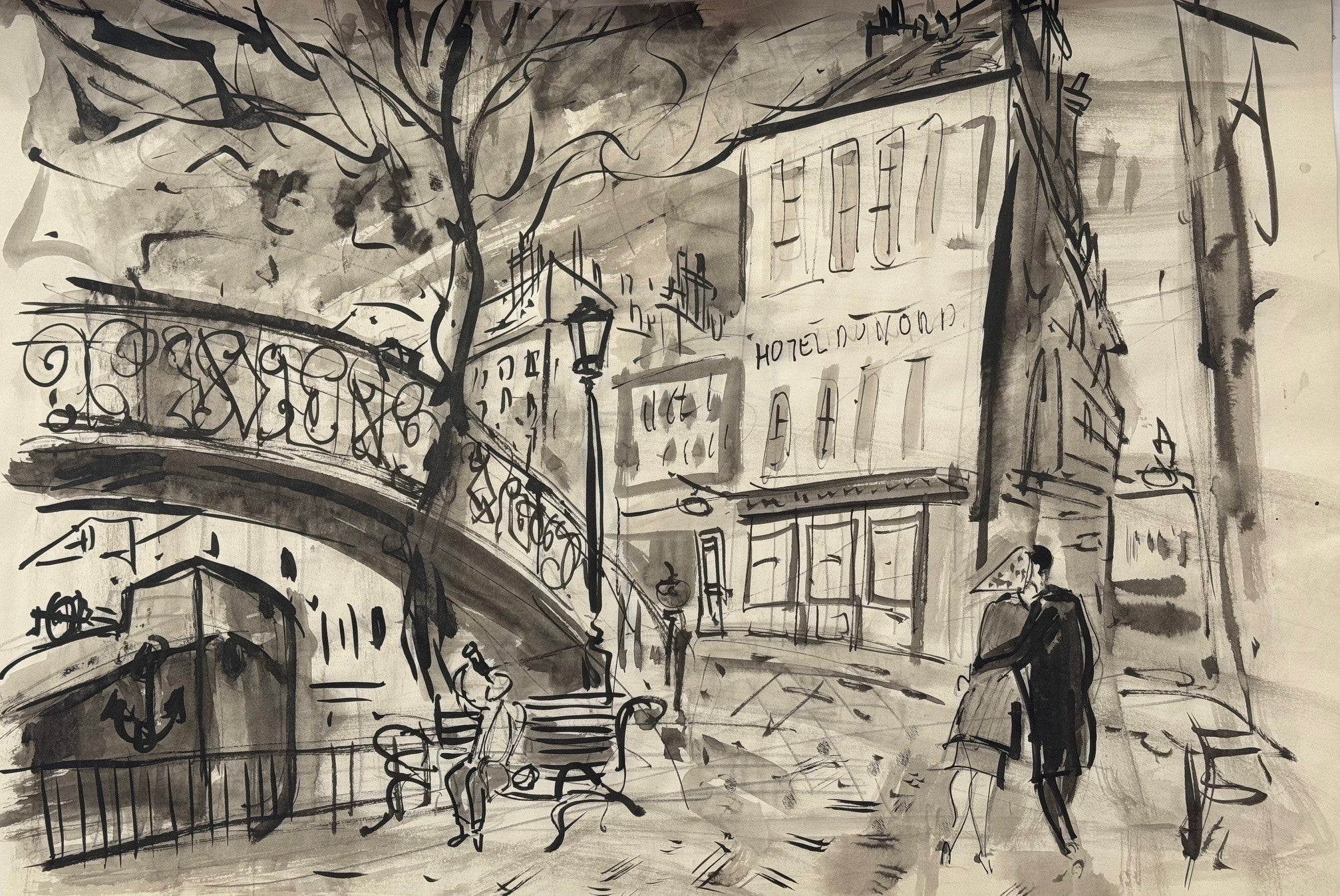 Heritage - Hotel du Nord by Yves Fornier (14.5 x 21.5)