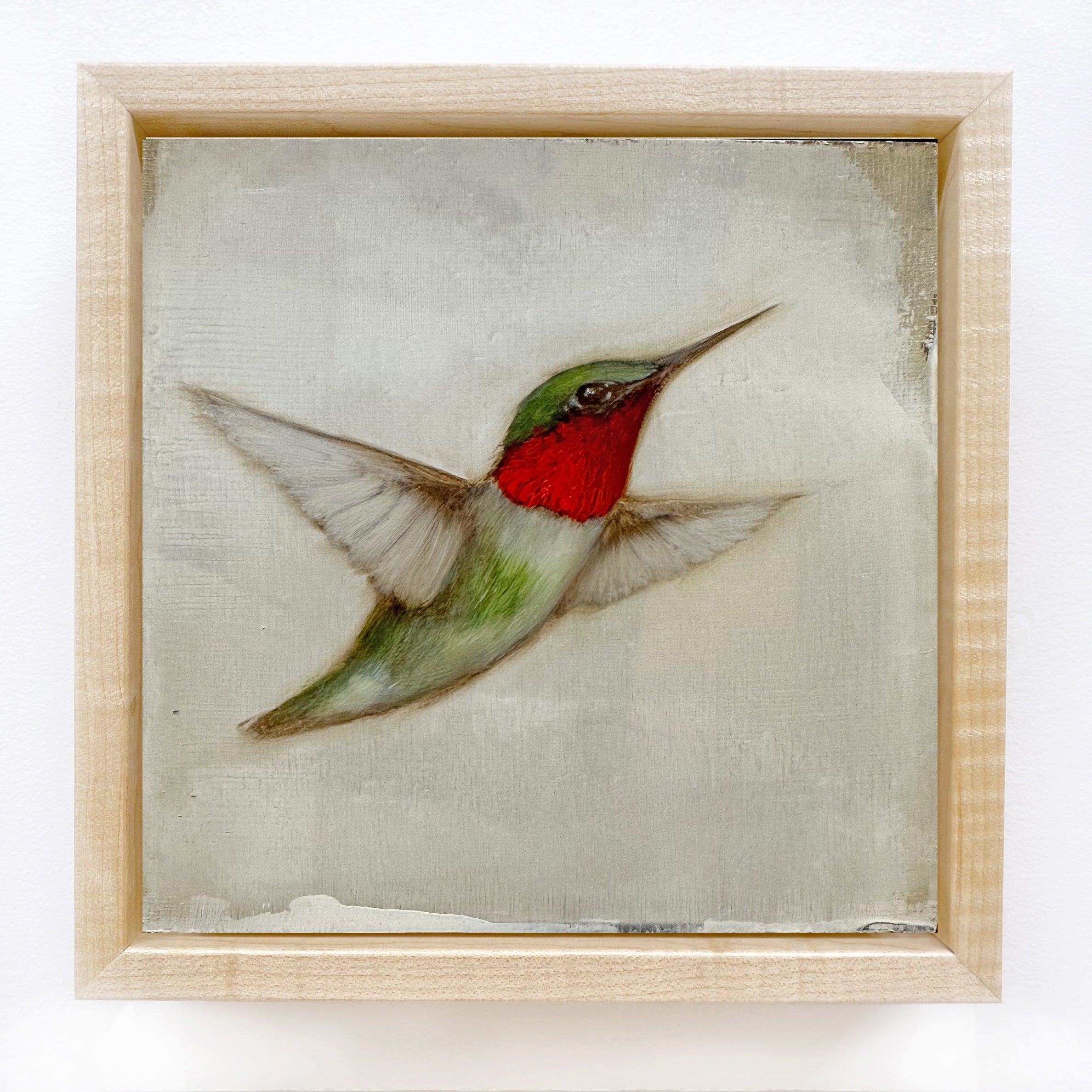 Jessica Pisano - Ruby-Throated Hummingbird #4 (6 x 6)