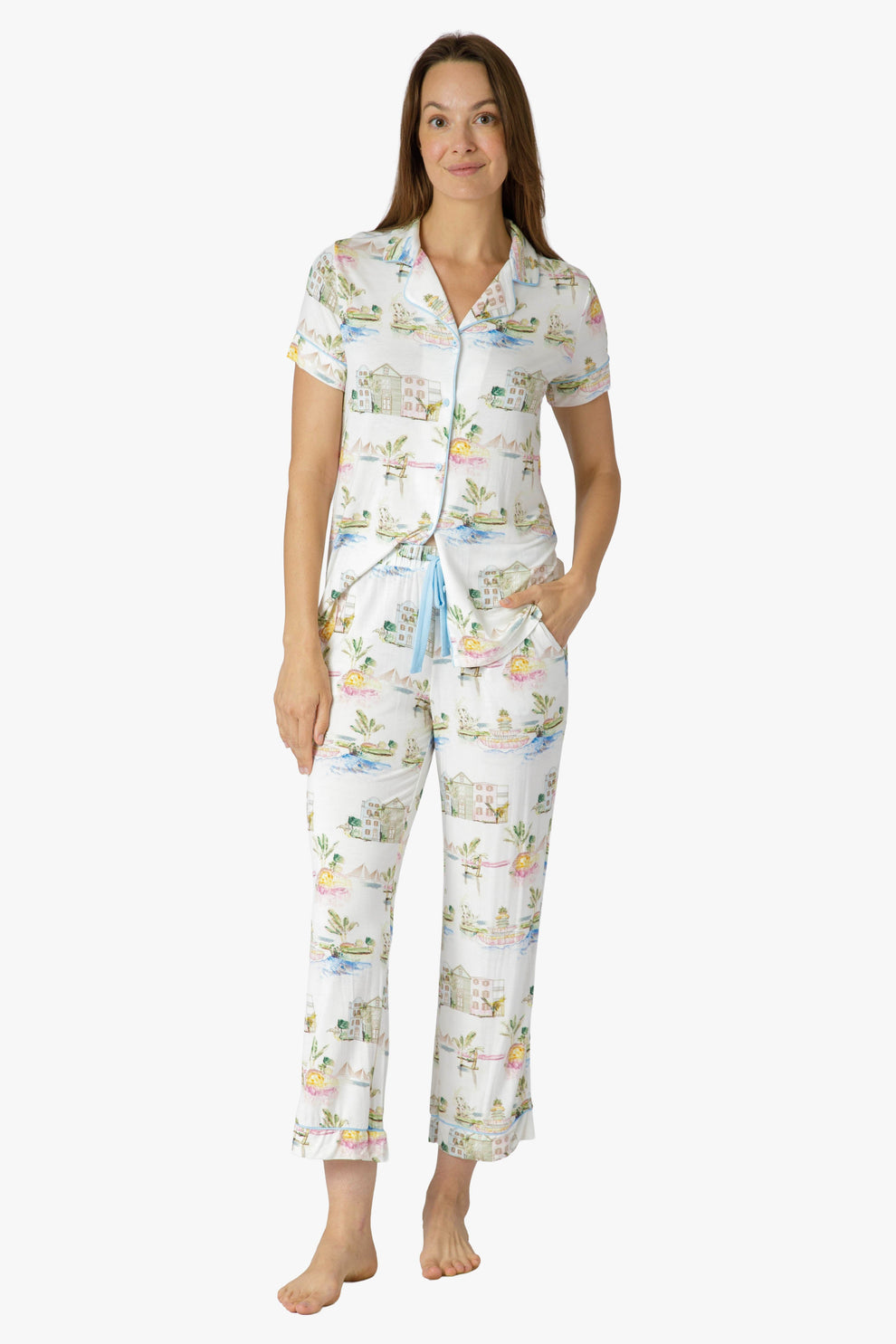 I Love Charleston SS Top & Crop Pant PJs