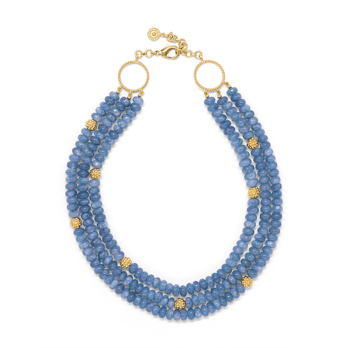 Ocean Jade Triple Strand Necklace