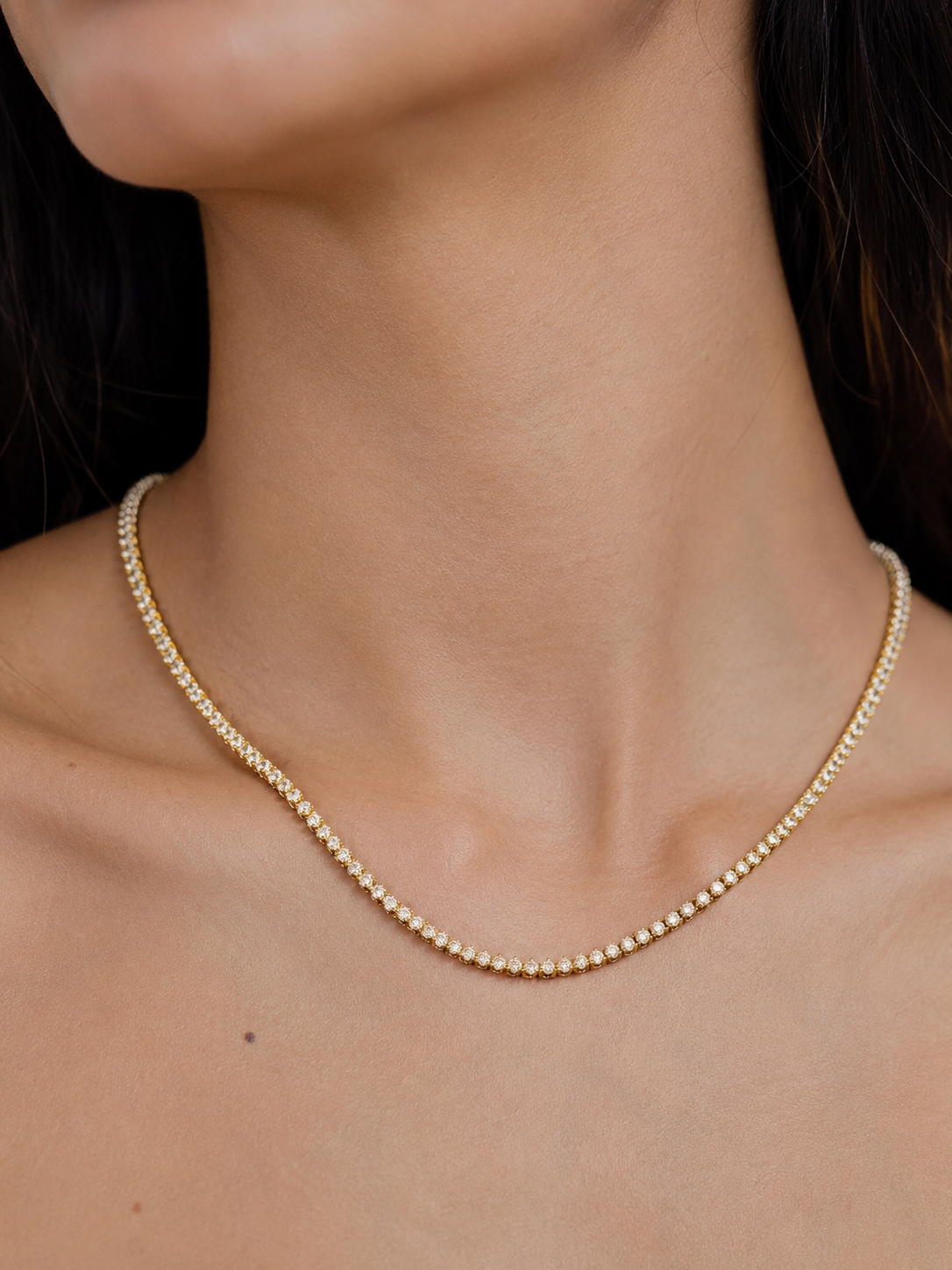 Gold Juliette Eternity Necklace