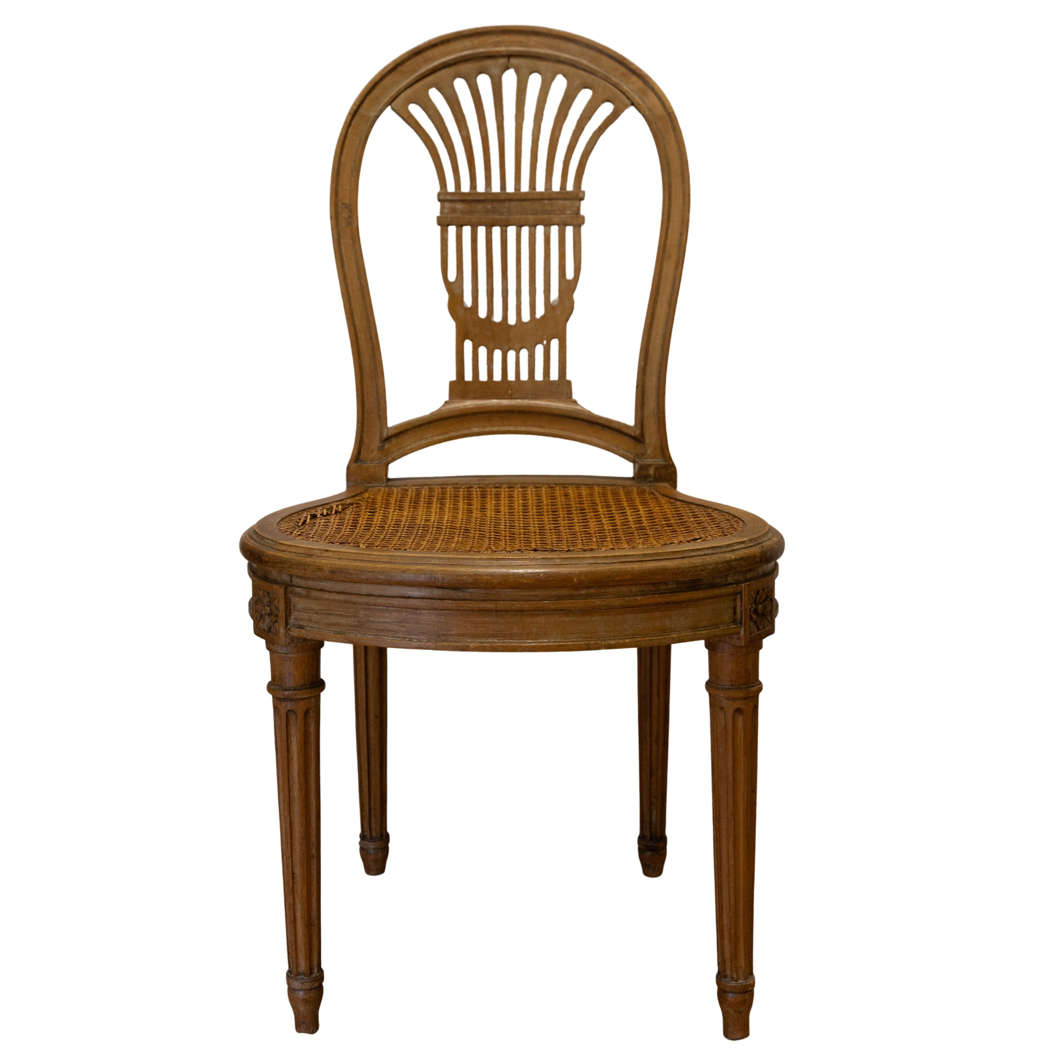 Set of 10 Neoclassical Chairs with Medallion Backs