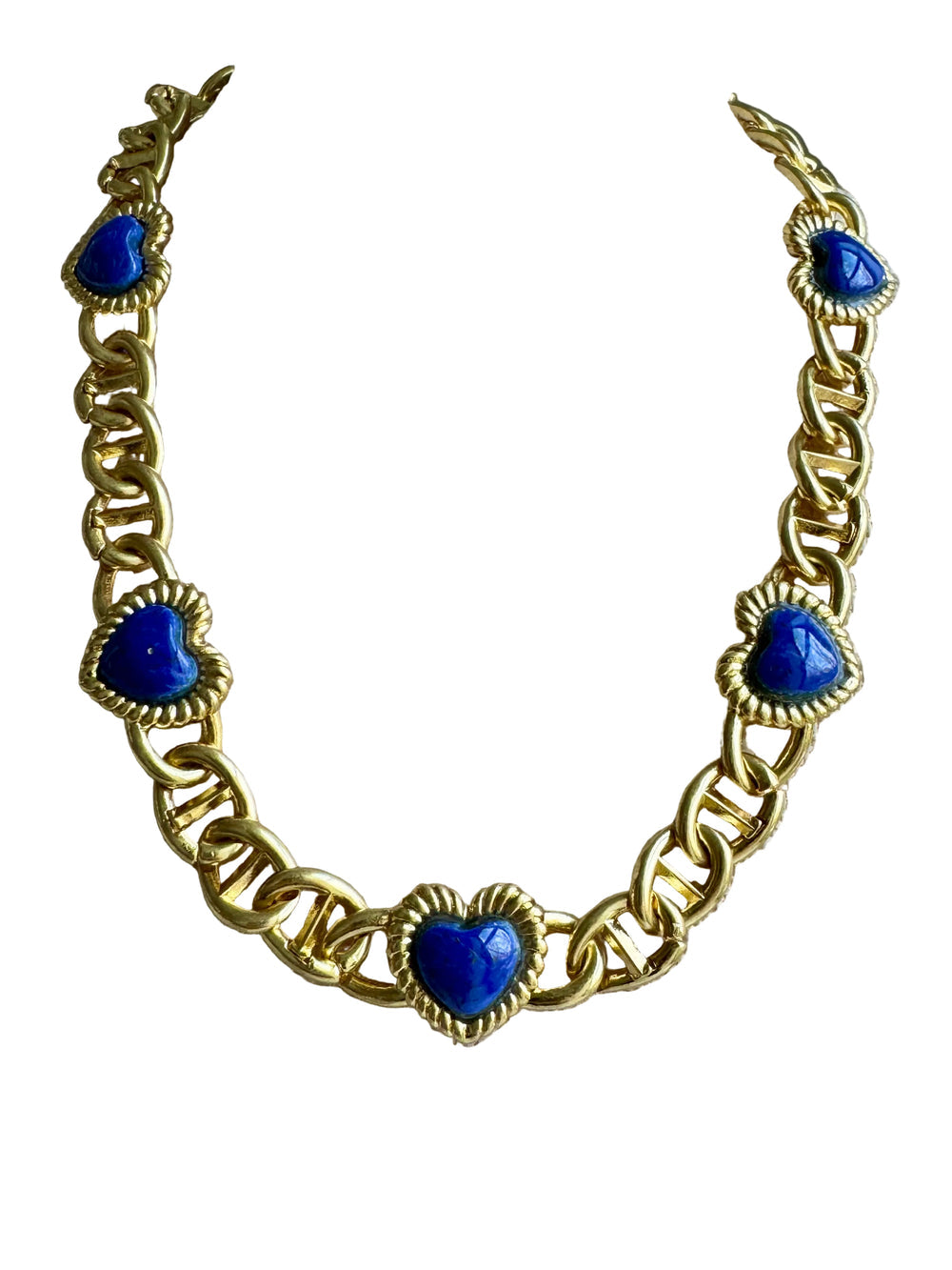 Lapis Heart Necklace