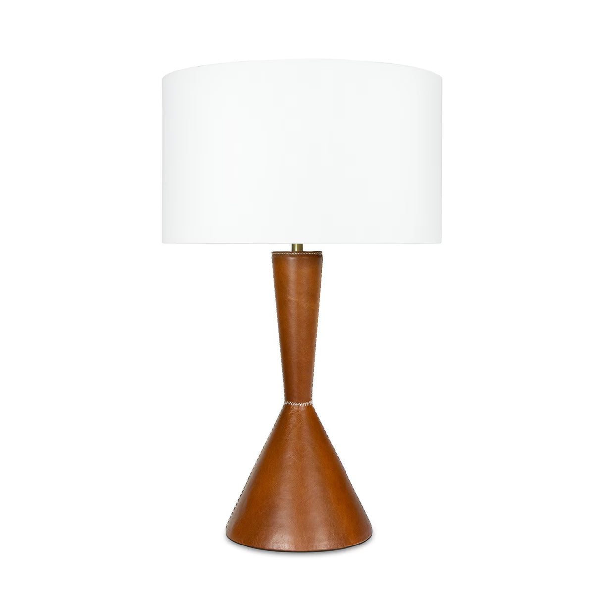 Leather Tapered Lamp