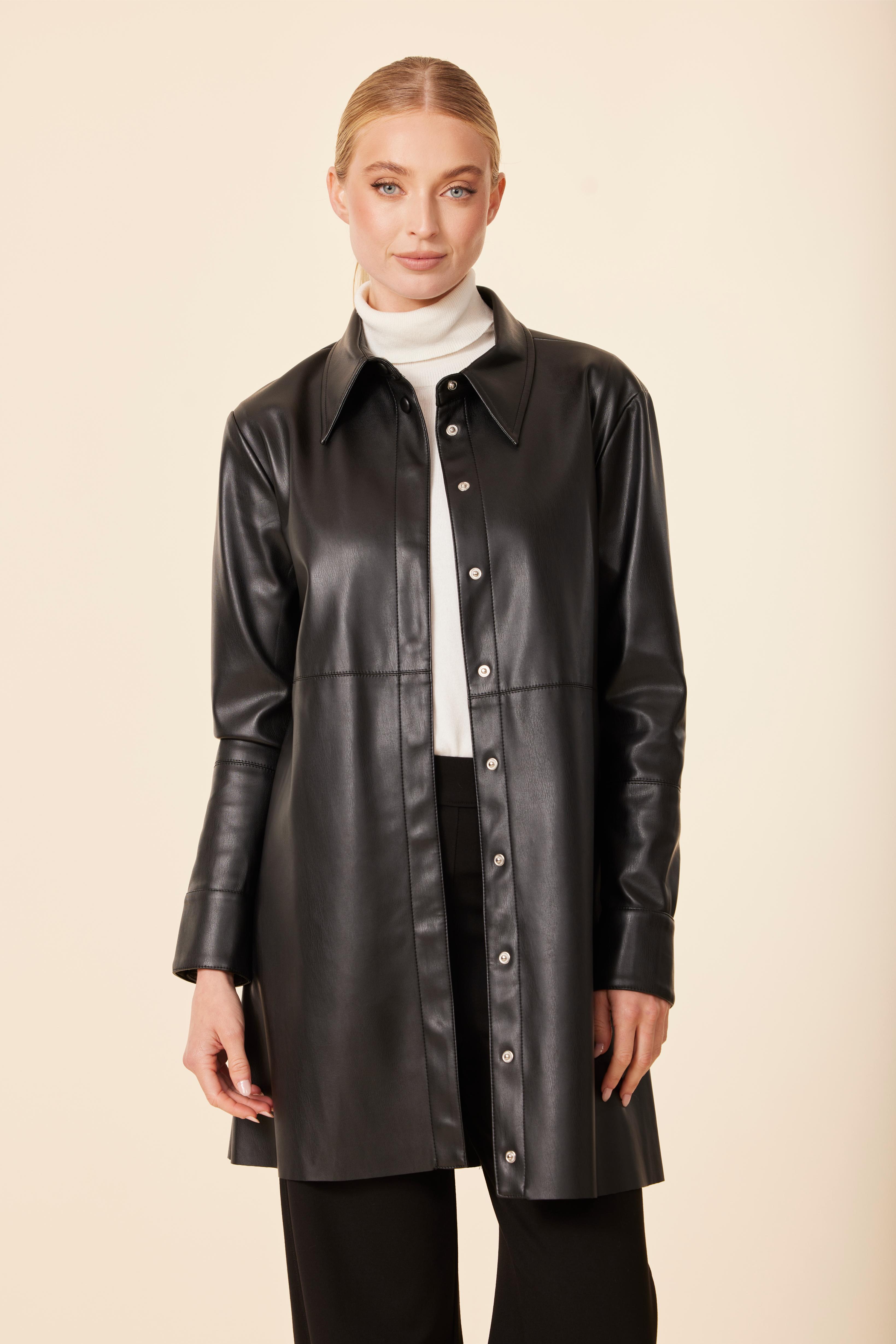Black Shirt Dress Jacket