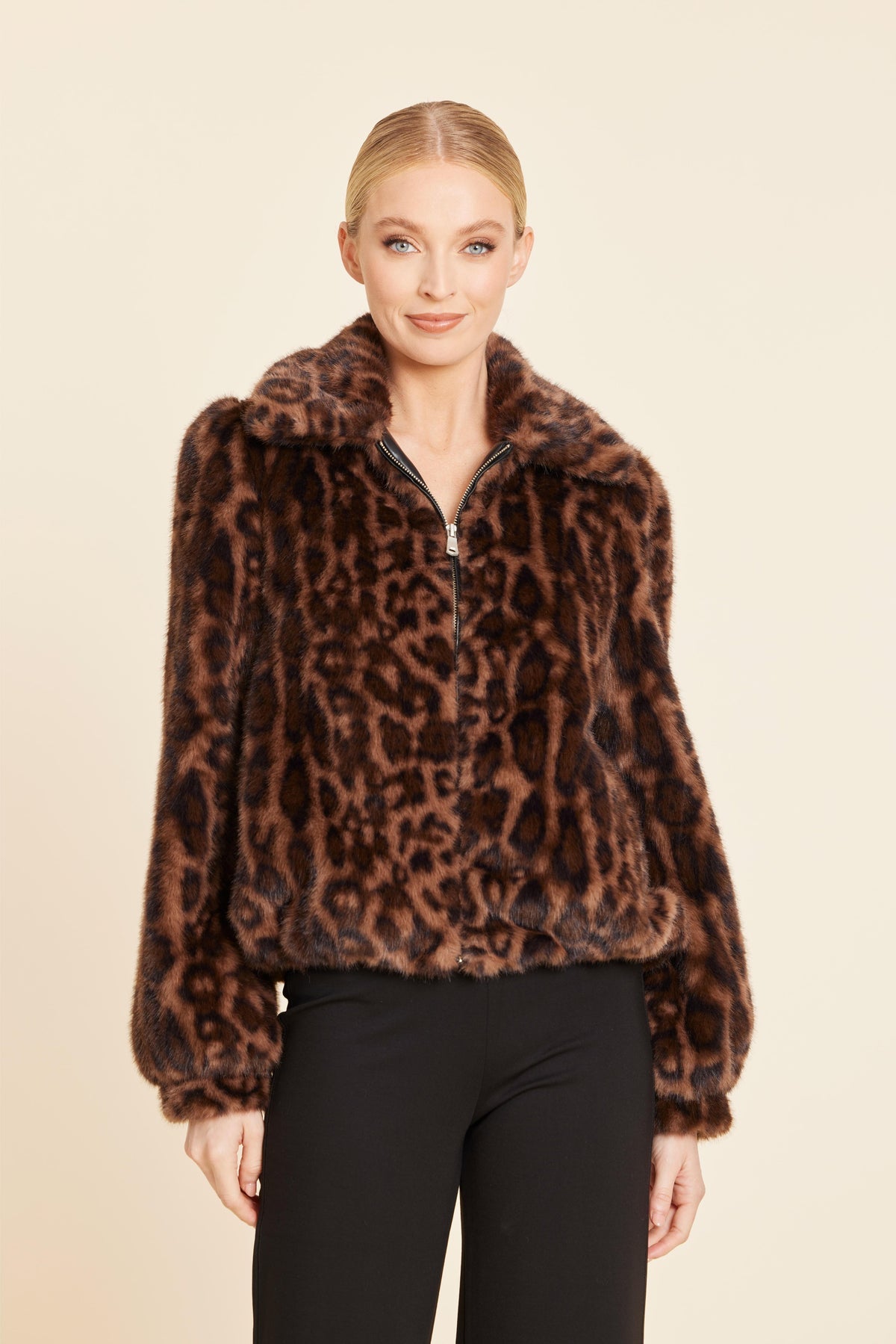 Leopard Faux Fur Jacket