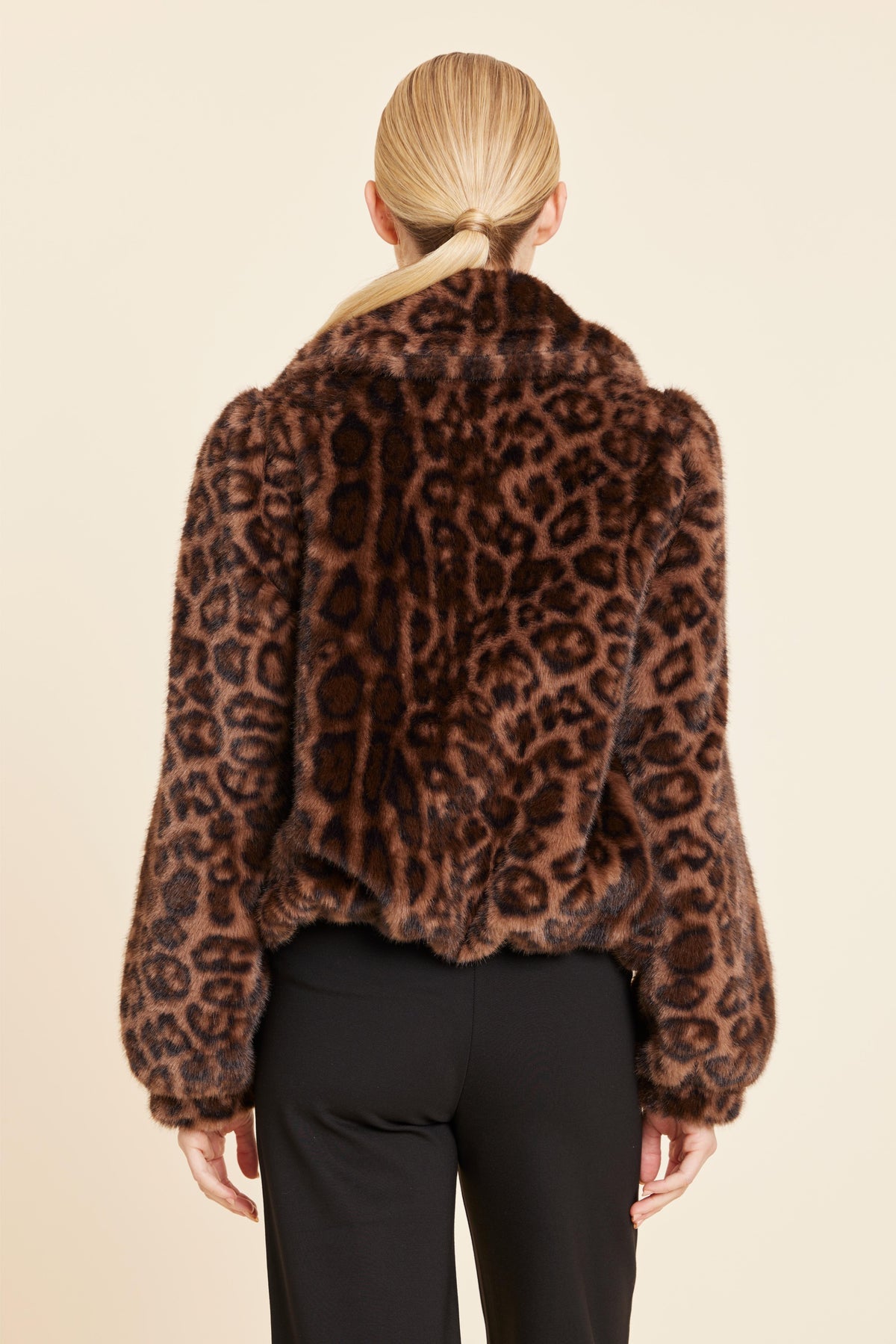 Leopard Faux Fur Jacket