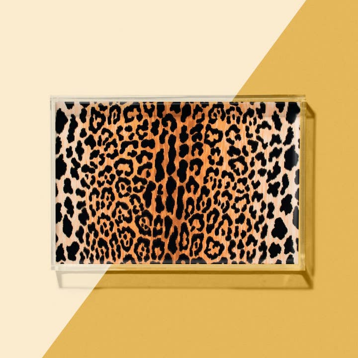 Small Leopard Print Tray