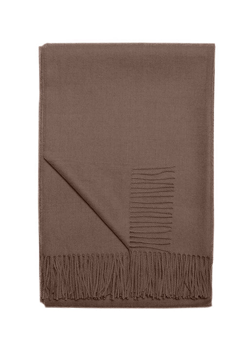 Light Brown Baby Alpaca Throw