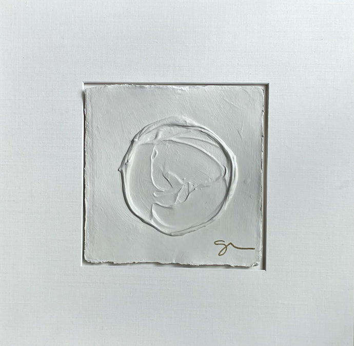 Sally Threlkeld - Lime White (20 x 20) - RESERVED