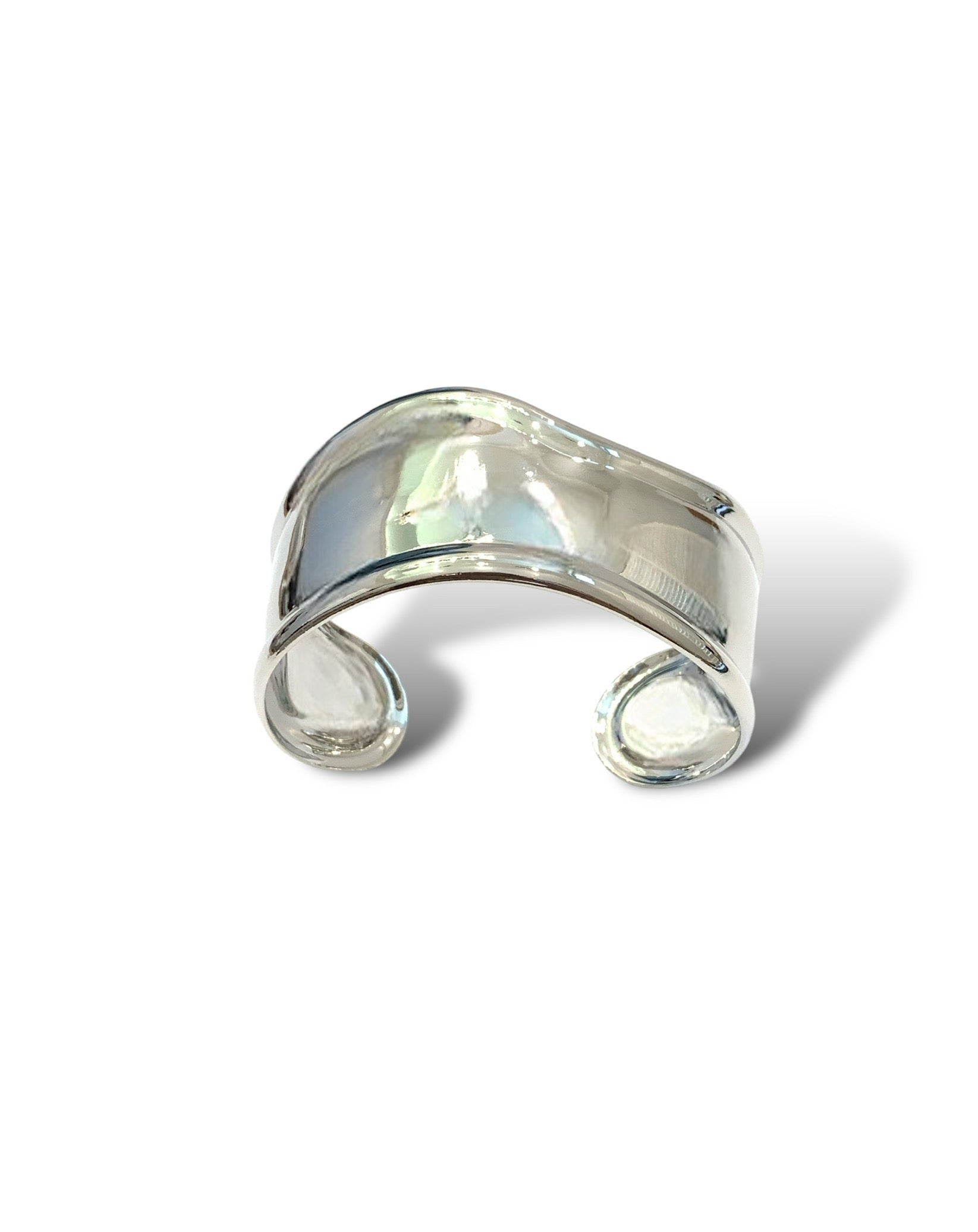 White Gold Madison Wavy Cuff