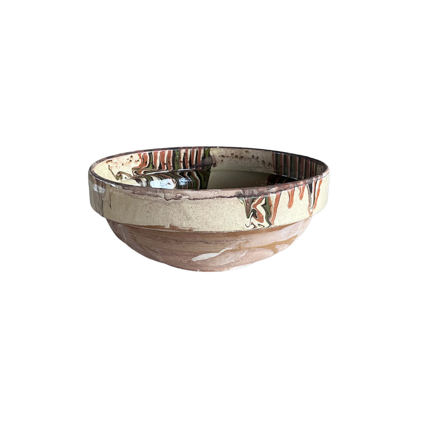 Medium Marbleized Cream Bowl
